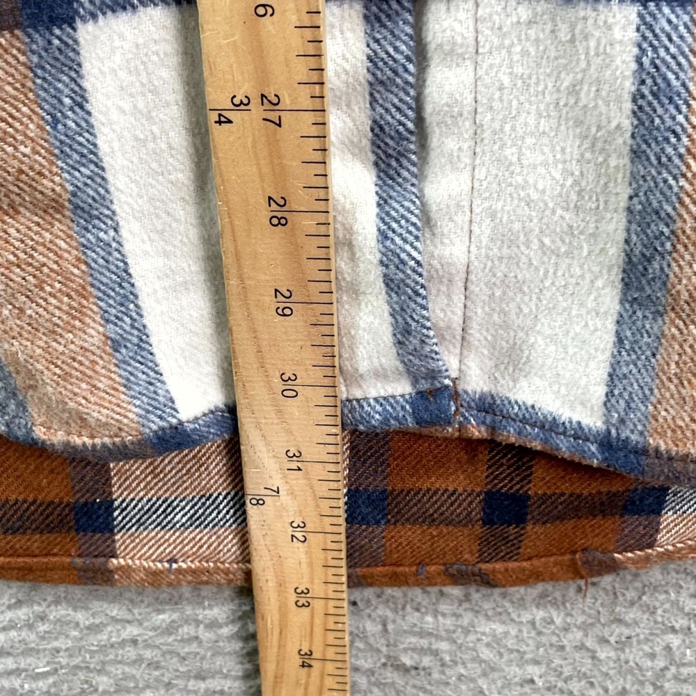 Kori Flannel Shacket Womens Large Plaid Button Front Outdoor Cabin Workwear - Picture 6 of 9